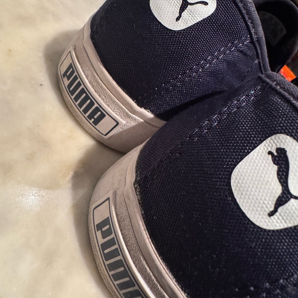 Puma Navy Paisley Slip-On Sneakers - Picture 7 of 9